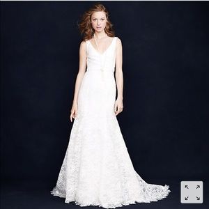 J. Crew Sara Ivory Lace Wedding Gown Size 6 NWT